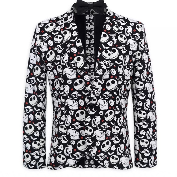 Disney The Nightmare Before Christmas Glow In The Dark Jacket Blazer Men's S/M - Picture 2 of 6
